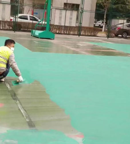 河西球场地面翻新